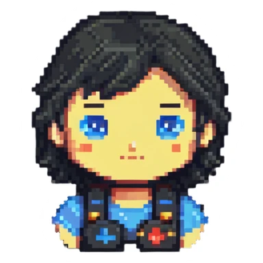 Epic gaming character avatar sticker