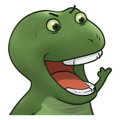 Person grabbing their throat laughing  sticker