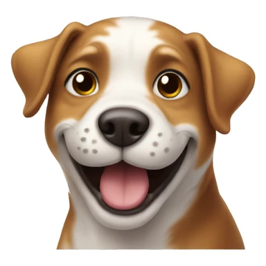 a dog having a good time sticker