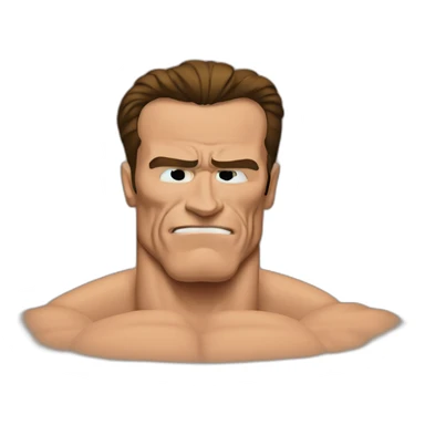 arnold schwarzenegger replicating the "just do it meme sticker