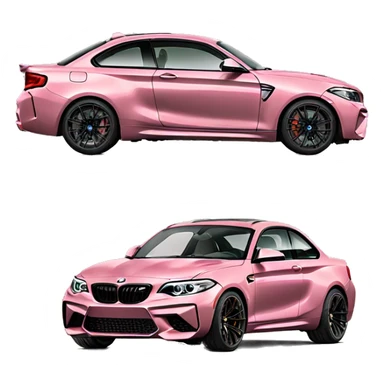 BMW m2 compétition rose sticker