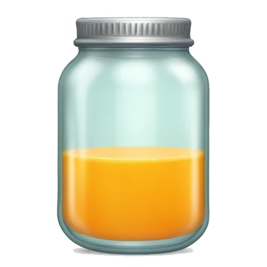 orange juice in jar sticker