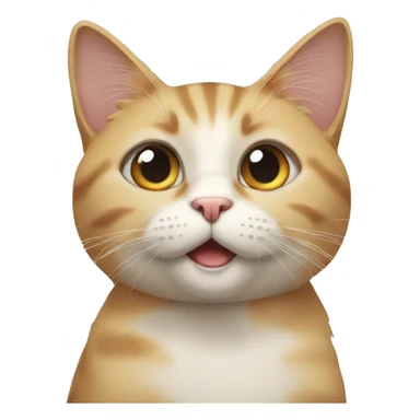 cat with long eyelashes begging for something  sticker