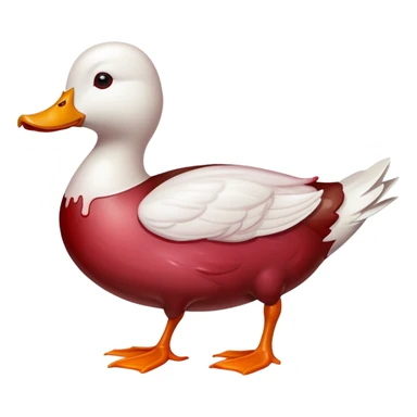 Duck raw meat sticker