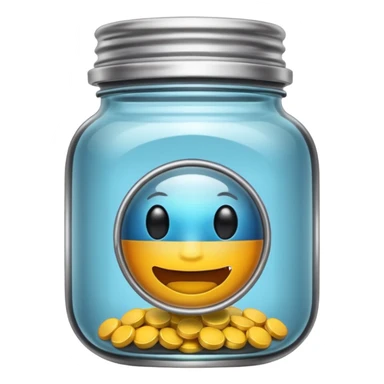 magnet in a jar sticker