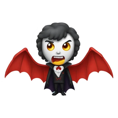 Vampire avec des ailes de poulet sticker