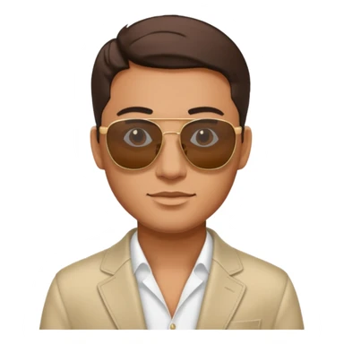 Man with Cartier sunglasses on sticker