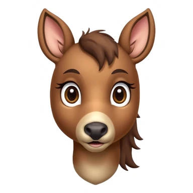 small deer horse hybrid sticker