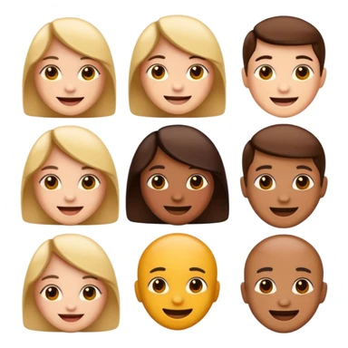 صورة مكونة من مجموعة ايموجي متشابهة بينها واحد مختلف صورة أبعادها 1080*1920 sticker