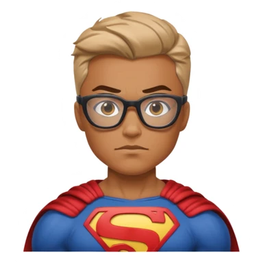 Glasses-Wearing super Heroe sticker
