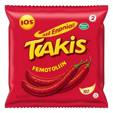 hot takis pack sticker