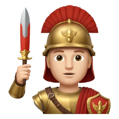 an ancient roman republic soldier doing a nazi salute sticker