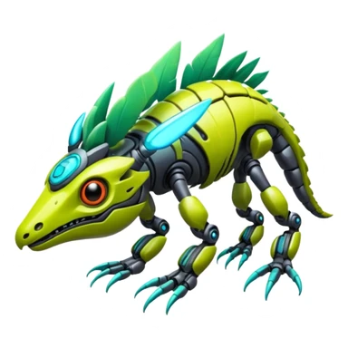  exotic tropical cyber-Sleuth-Loyd-Garmaddon-Litten-Linoone-Noibat-Fakémon-Pokémon-Vernid-creature sticker