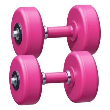 pink mini dumbbell sticker