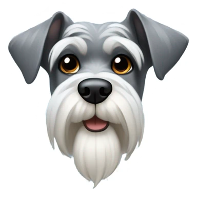 Schnauzer snowflake  sticker