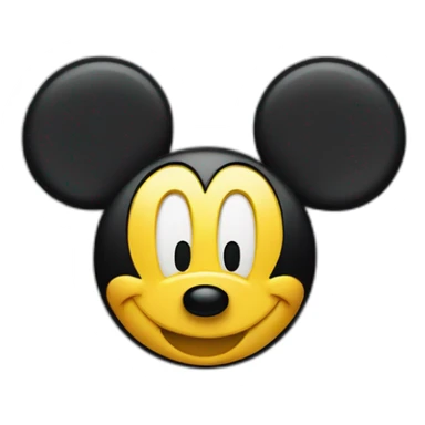 mickey se tape la tête contre un mur sticker