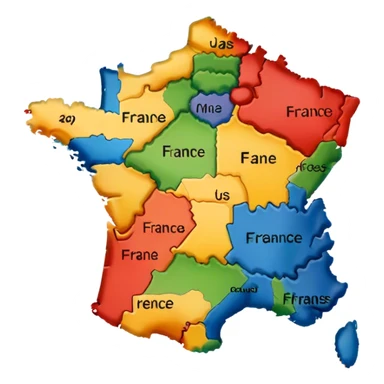 Carte de france sticker