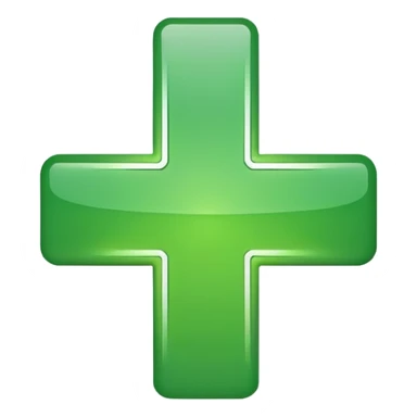 green plus sign emoji sticker