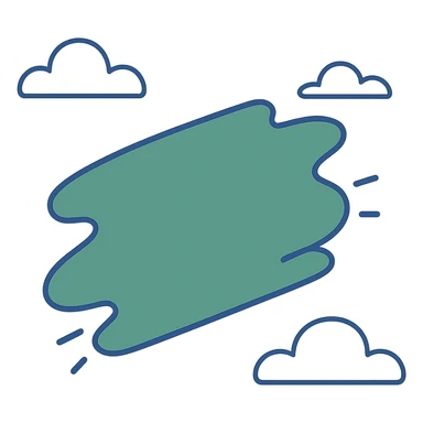 green paint smear, flat color clip art style, minimal, no brush, no text sticker