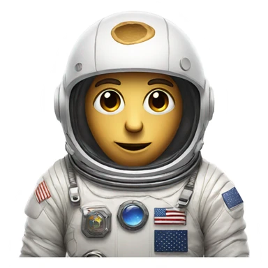 astronaut on owl  sticker