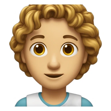 Un mec avec les cheveux mi long et une petite cicatrice sur le front  sticker