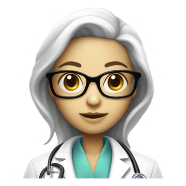 Reptilian alien woman, is a doctor sticker
