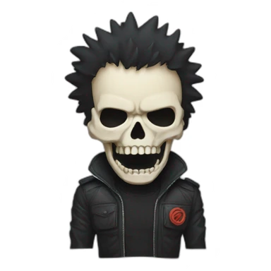akira skull sticker