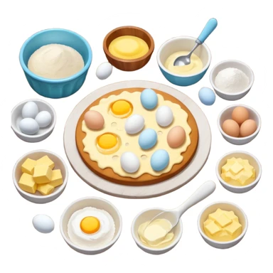 aethetic baking ingredients sticker