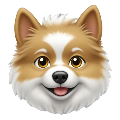 Spitz nain blanc bébé  sticker