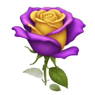 Rose Yellow & Purple  sticker