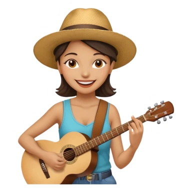 Street Music Performer woman sticker