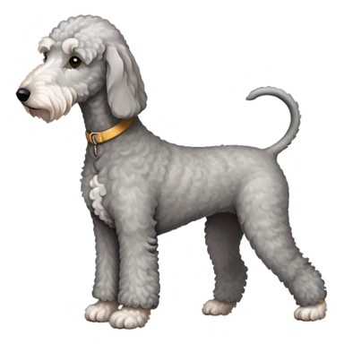 Full body photo of Bedlington Terrier sticker