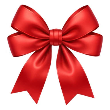 Red gift bow sticker