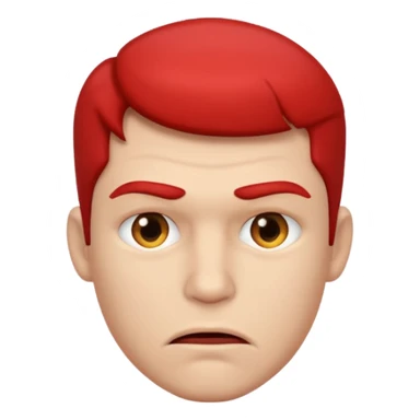 Male biting lips sticker