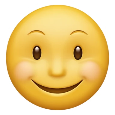 yellow round smiley thinking with a smile sticker