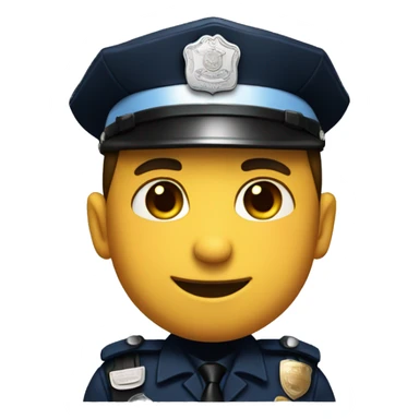 Cop smirking sticker