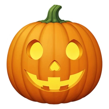 realistic sweet pumpkin fruit, no face, no jack-o-lantern features sticker