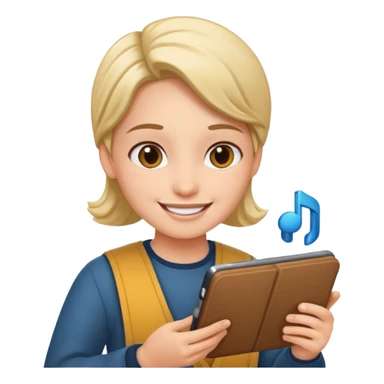 A person creating content/art/influence/communicator/storyteller  sticker