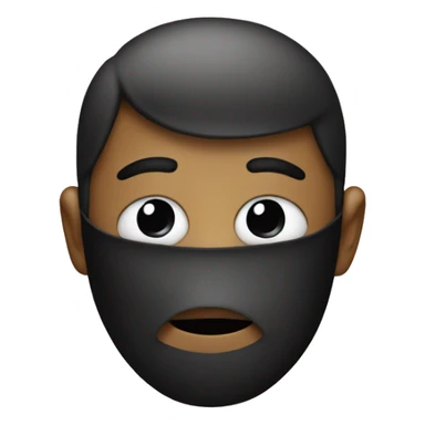 Yikes with face covering one eye sticker