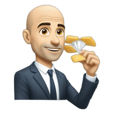 Alain berset qui prend une snus sticker