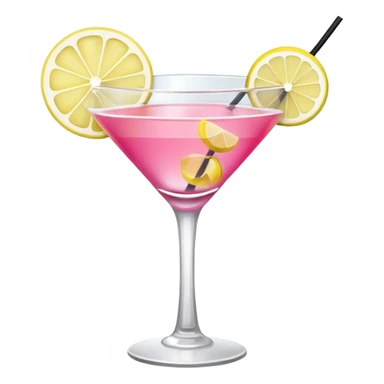 Cocktail Pink With Lemon sticker