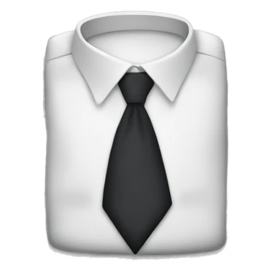 suit and tie in the style of the "shirt and tie" emoji sticker
