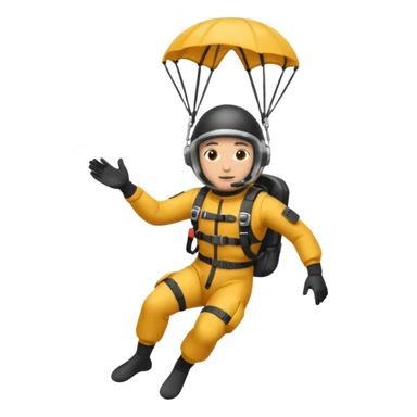 parachute diver sticker