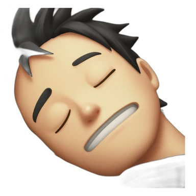 Luffy slepping sticker