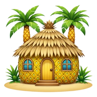 Generate pineapple house sticker