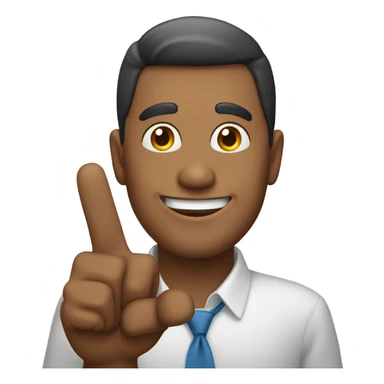 Man saying hello sticker