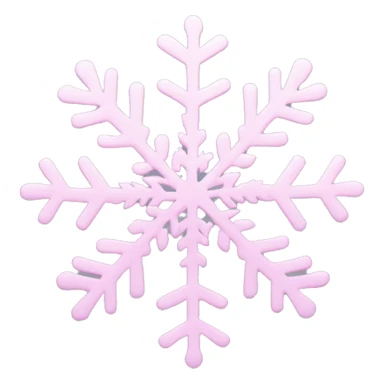 pastel pink snowflake  sticker