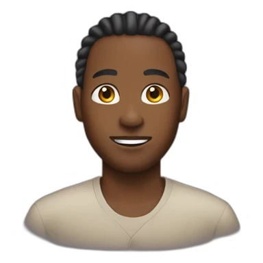 Black guy with cornrows sticker