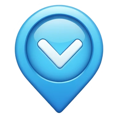 Синия галочка для макс sticker