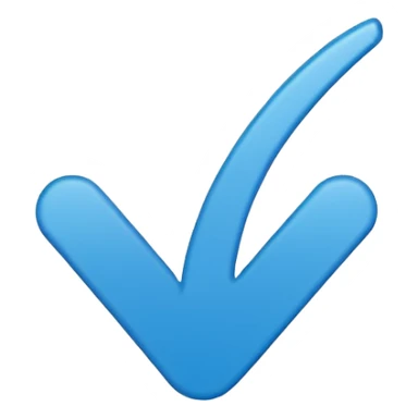 Make an emoji of a blue check verification logo in the top left corner make it a 48x48 sticker